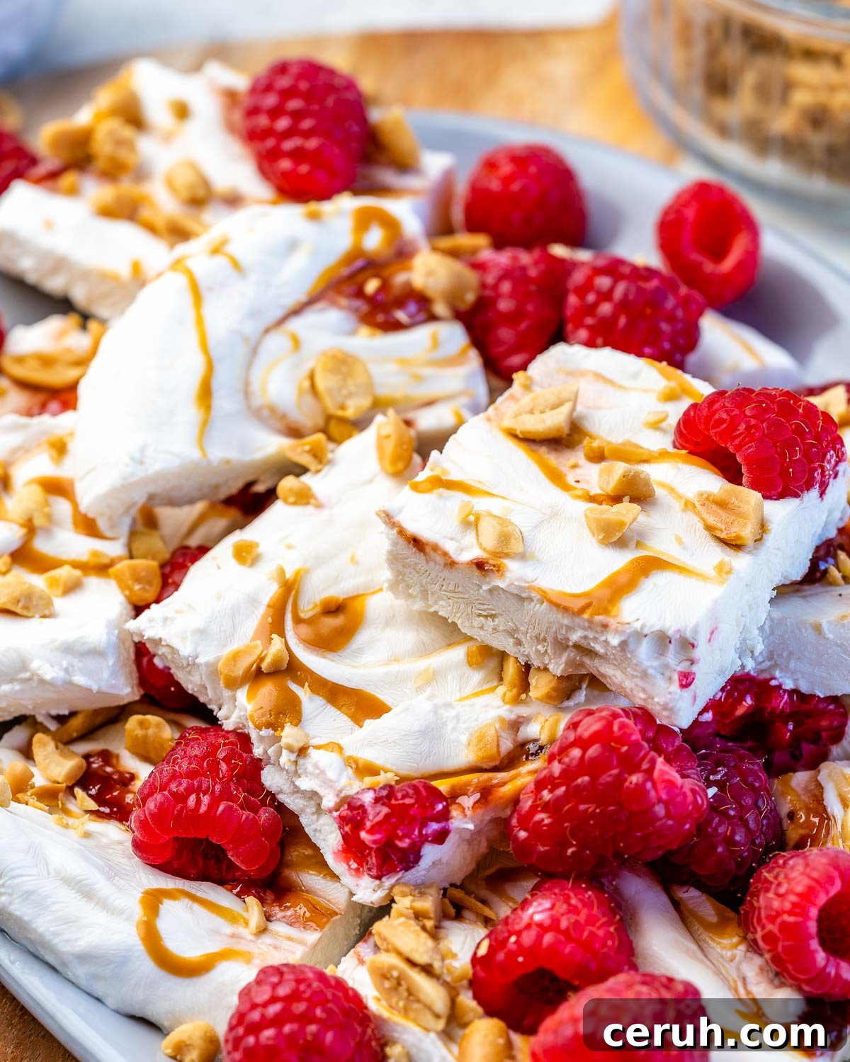PB and Jelly Yogurt Bark