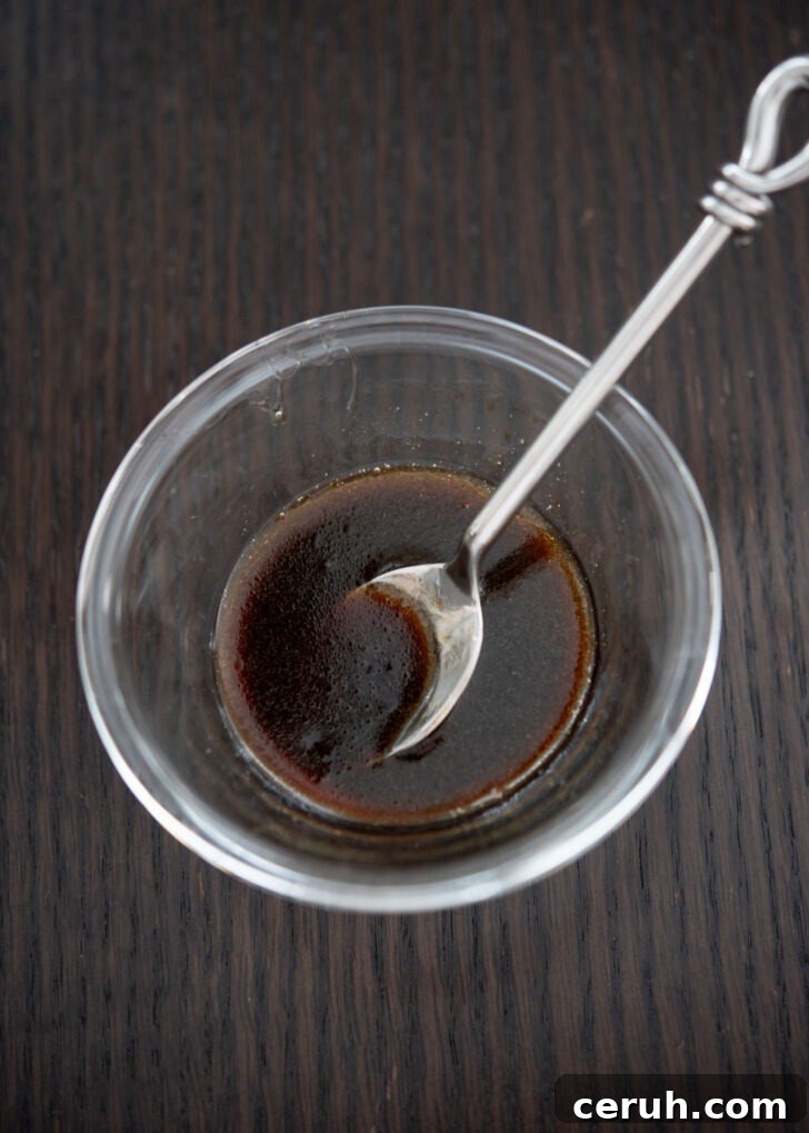 Non-spicy tteokbokki sauce mixed in a bowl.