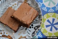 Fudgy Chocolate Brownies with Mocha Buttercream Frosting