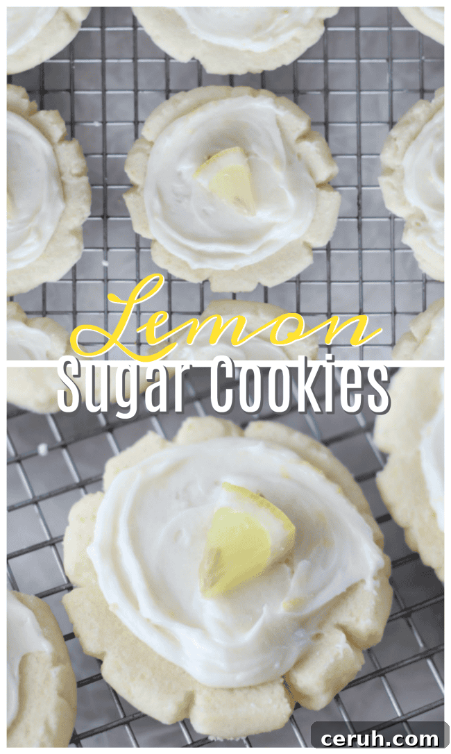 Lemon Sugar Cookies Recipe with Video Tutorial 2 lemon sugar cookies on cooling rack