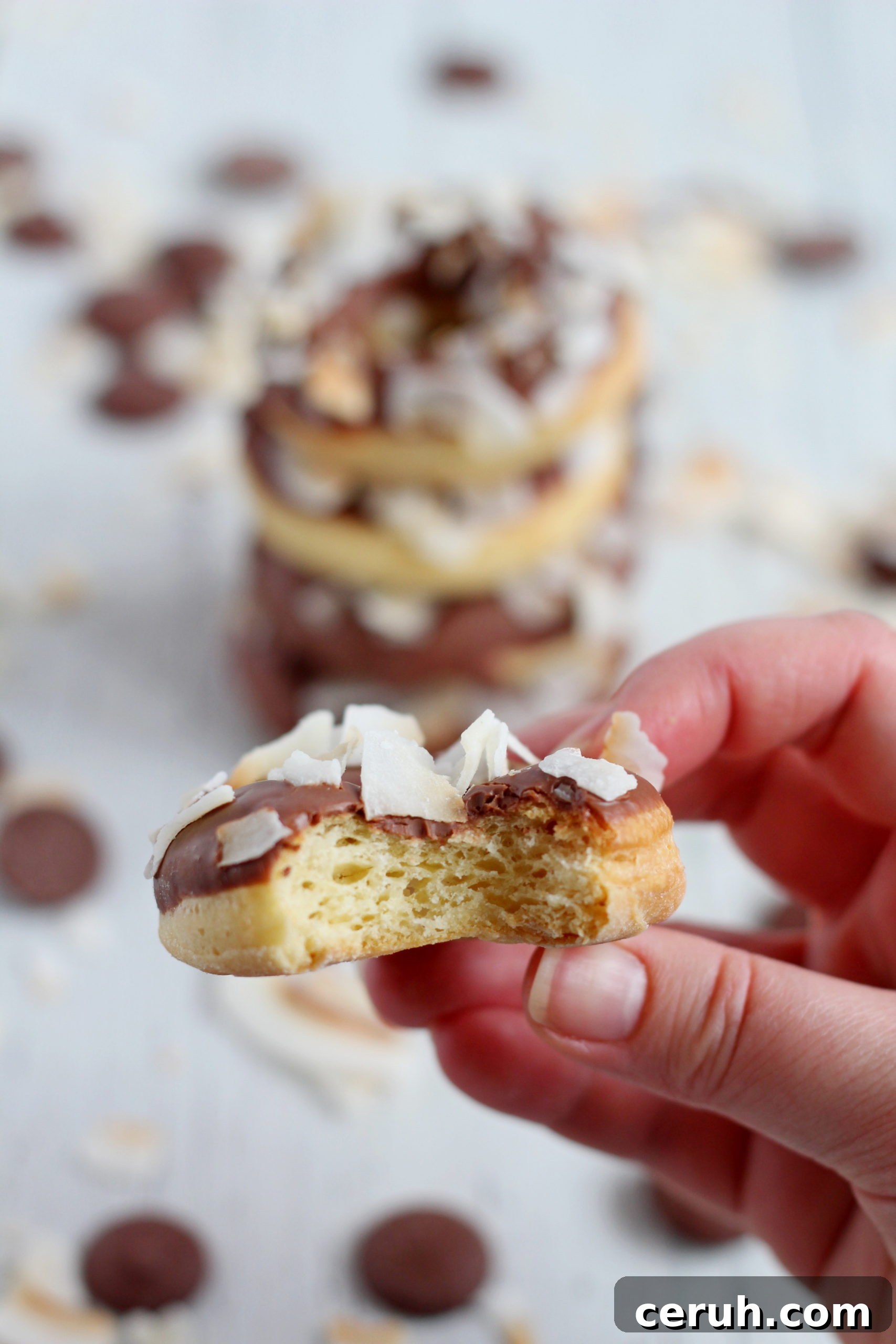 baked style donuts with chocolate glaze