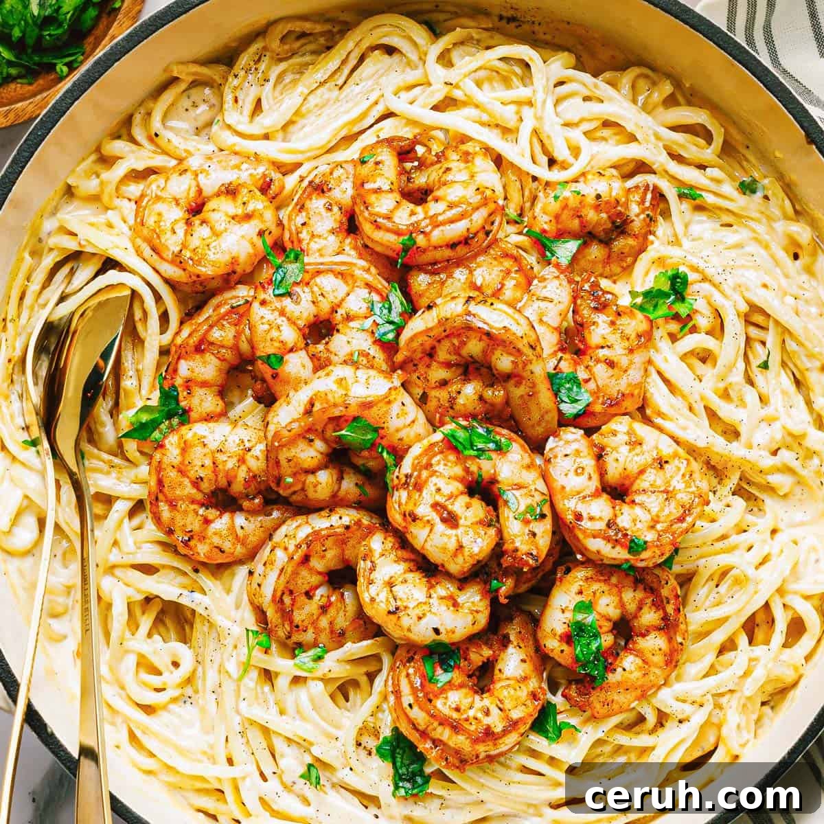 The Easiest Shrimp Alfredo Recipe