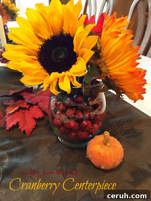 Cranberry Centerpiece