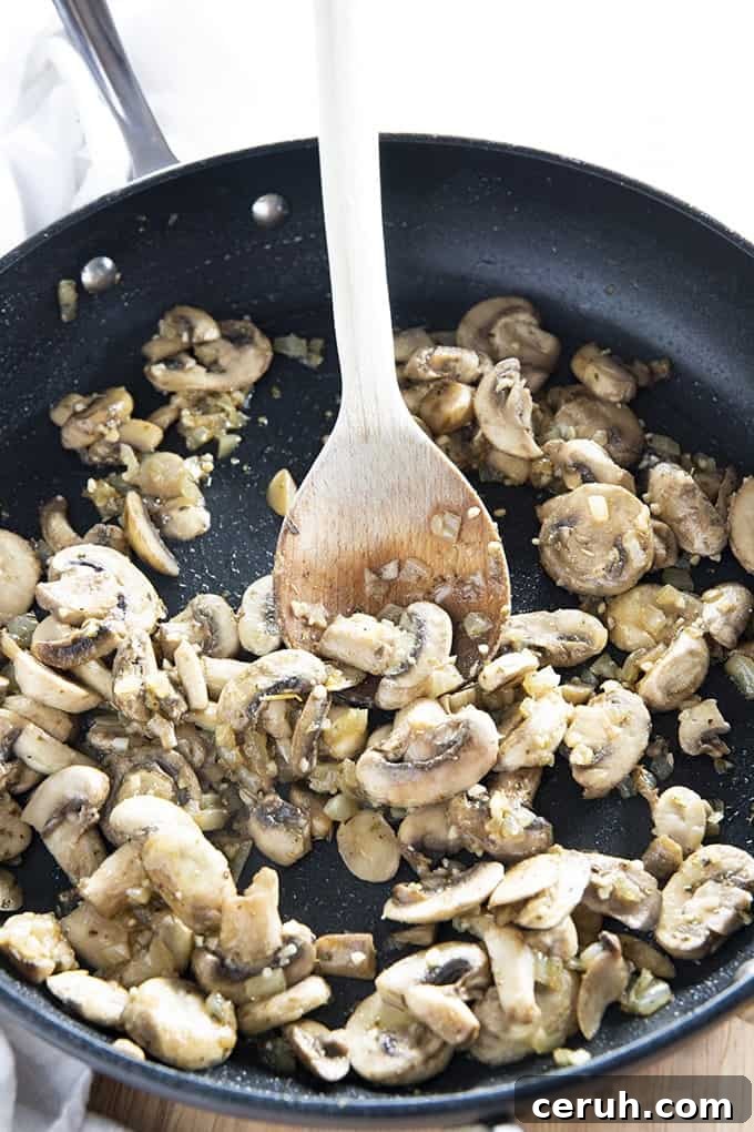 sauteed mushrooms for wild rice