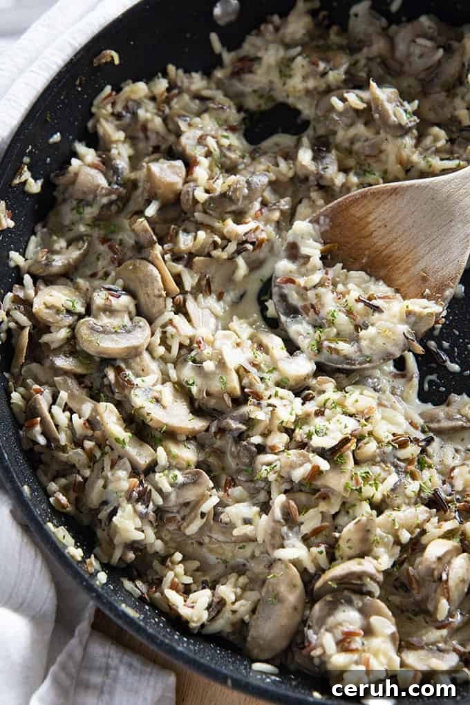 how to cook wild rice with mushrooms