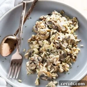 creamy mushroom wild rice