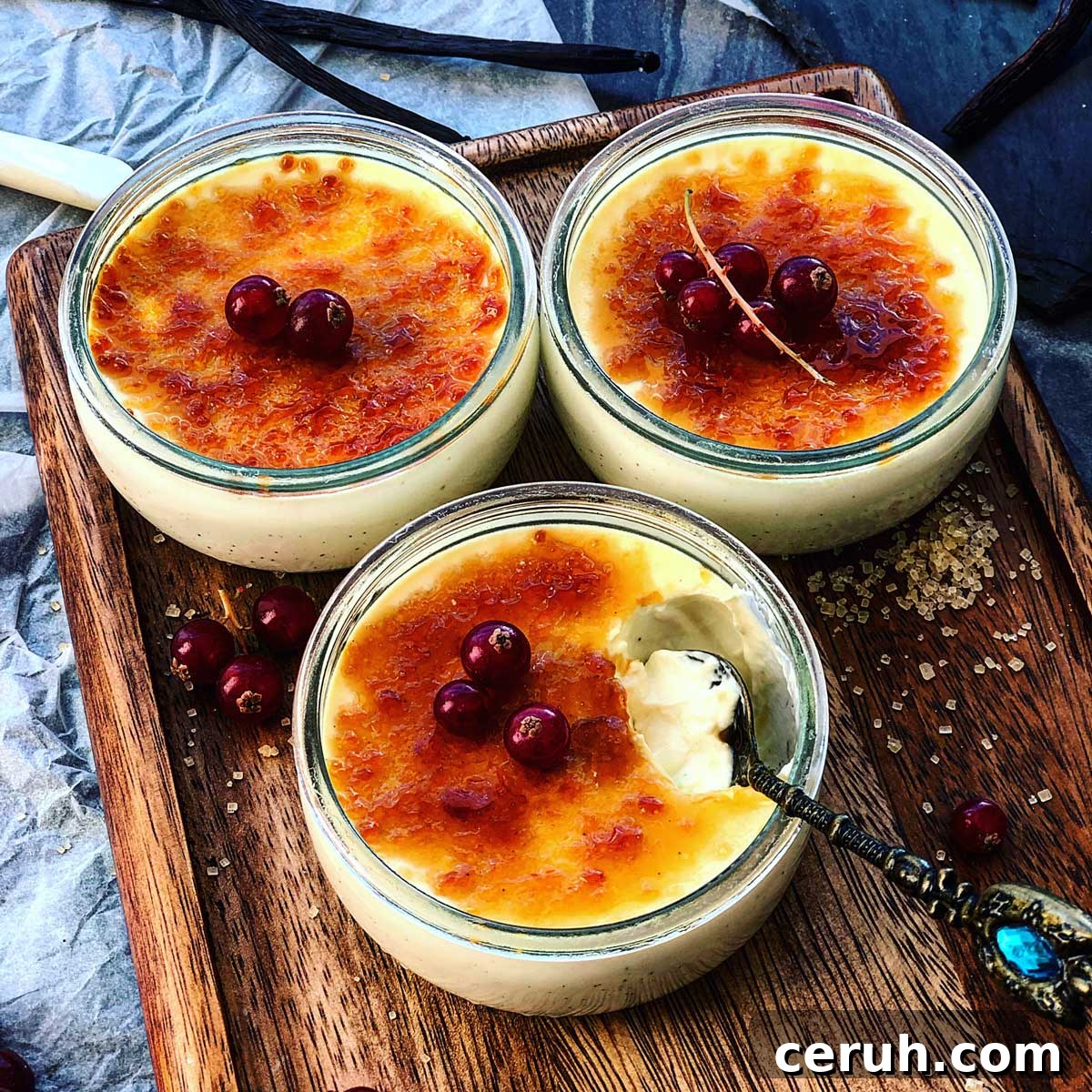 Classic Crème Brûlée: Simple Recipe for Perfect Custard Dessert 4 Creme Brulee