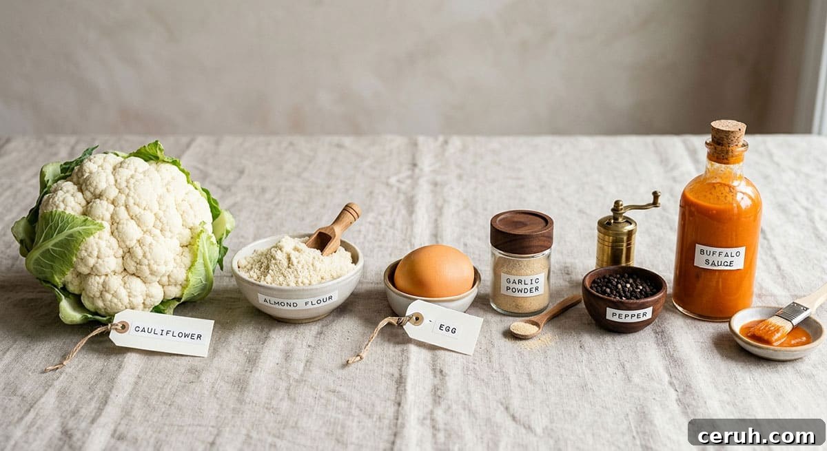 Ingredients for recipe on table with gray tablecloth. 