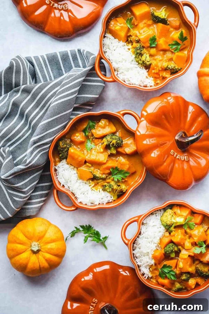 17 Delicious Pumpkin Recipes: Savory Dishes & Sweet Treats 6 Vegan-pumpkin-curry-sunny kitchen