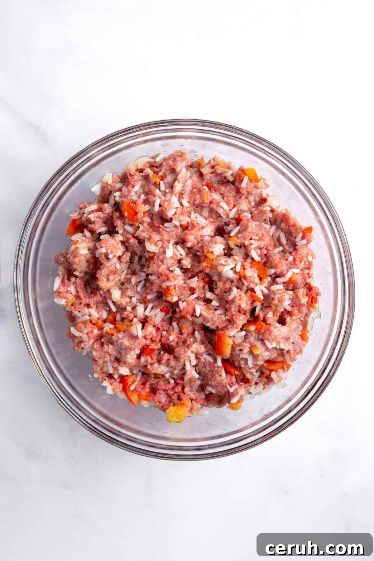 step 1 to make crockpot cabbage rolls.