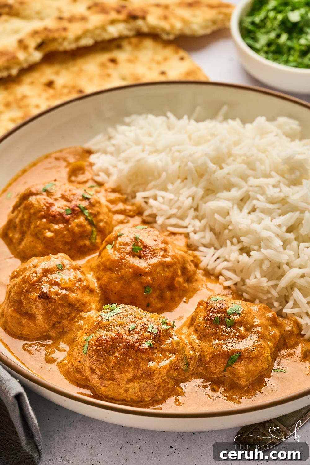 The quickest and easiest Butter Chicken Sauce recipe! This deliciously creamy sauce is perfect for serving over rice and dunking bread into.