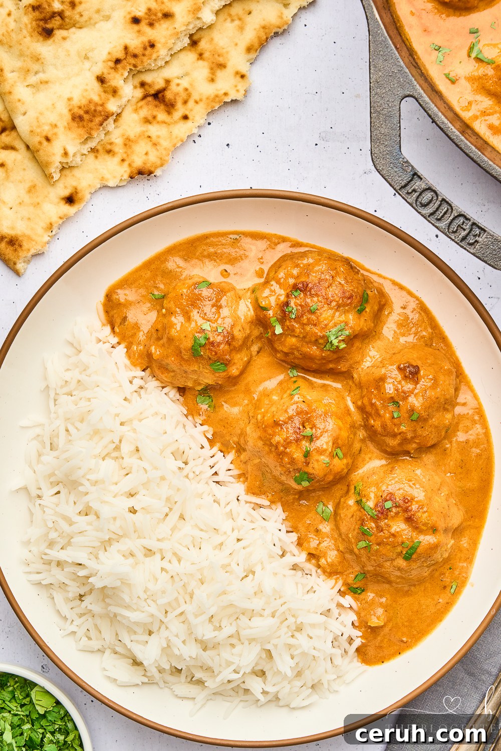 The quickest and easiest Butter Chicken Sauce recipe! This deliciously creamy sauce is perfect for serving over rice and dunking bread into.