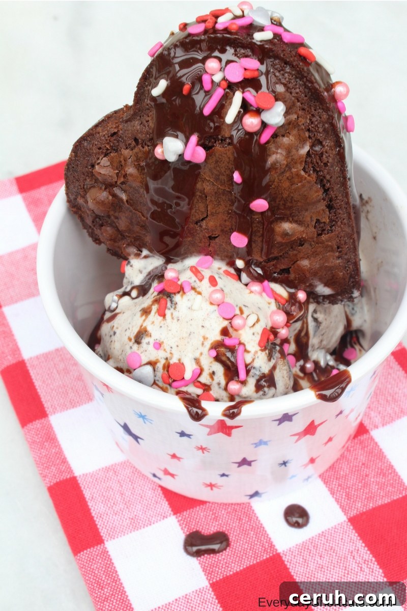 Hot Fudge Love Brownie Sundae