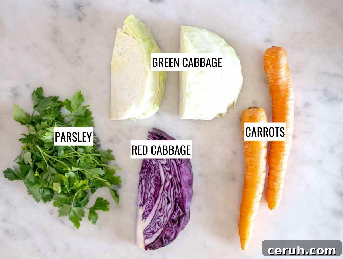 Classic Creamy Coleslaw Recipe for BBQs and Weeknight Meals 4 coleslaw ingredients