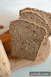 slices of buckwheat bread on a counter.