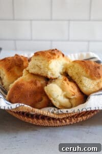 basket of gluten free dinner rolls
