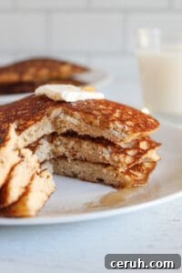 inside of rice flour pancakes