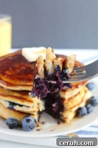 Blueberry pancakes