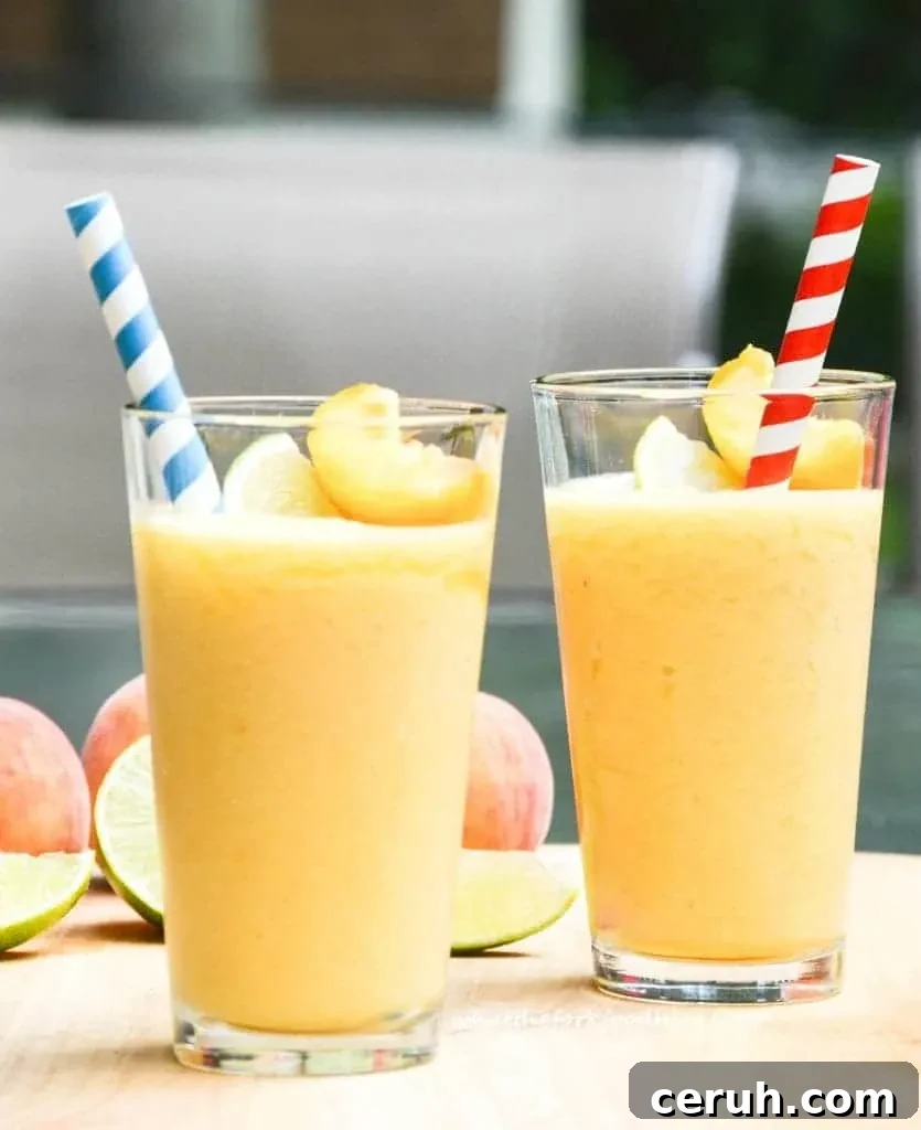 Peach Daiquiris from What The Fork Food Blog