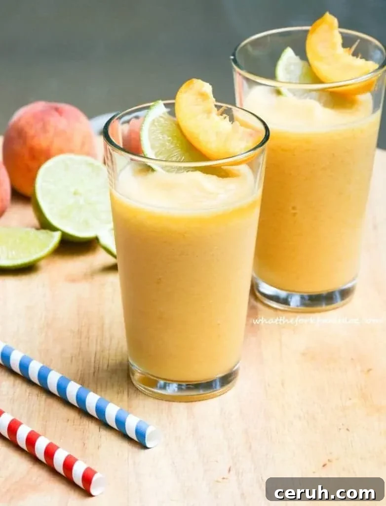 Peach Daiquiris from What The Fork Food Blog
