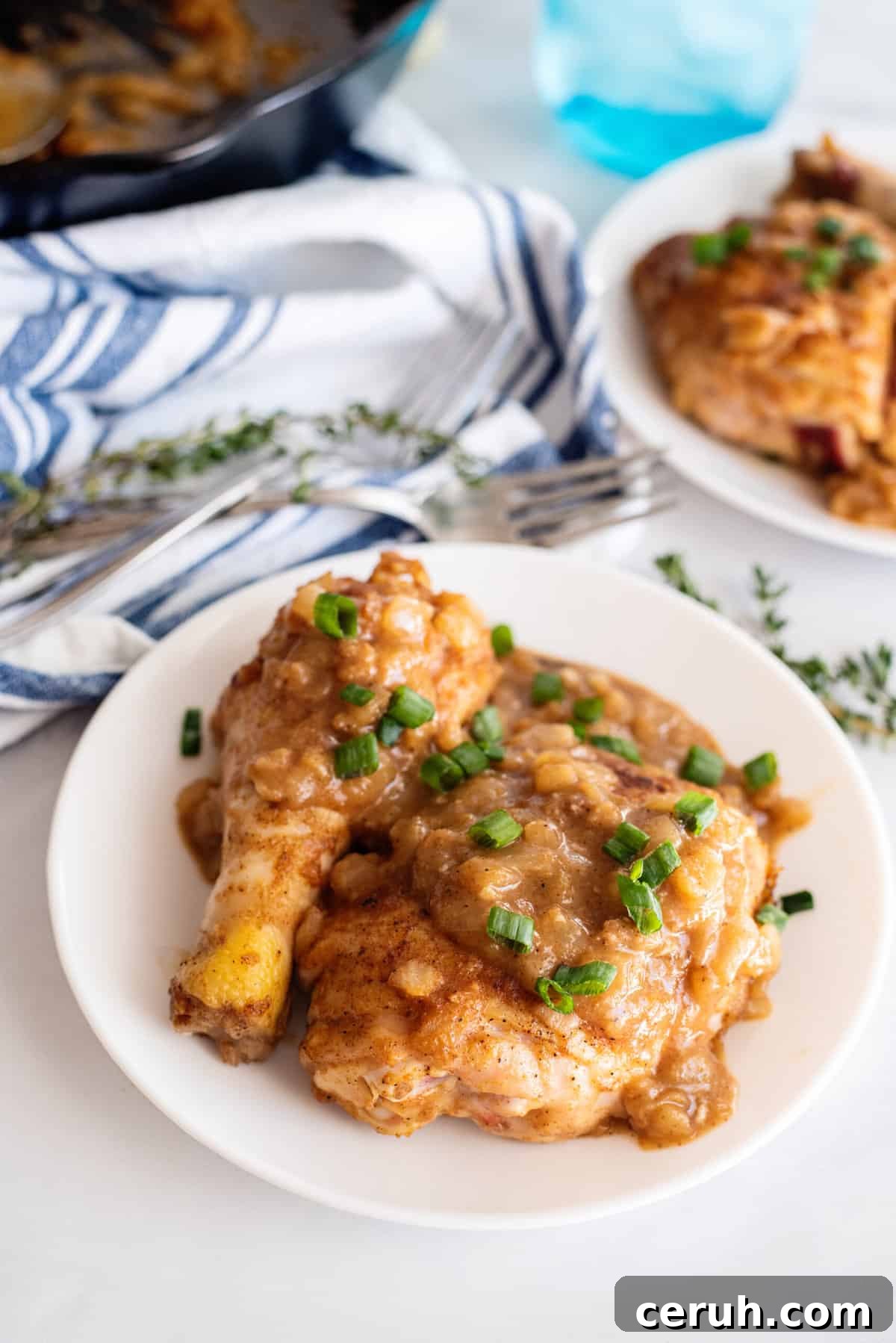 Southern smothered chicken