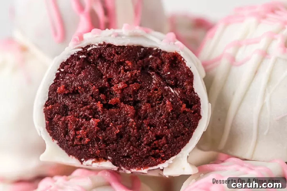 Red Velvet Cake Balls decorated