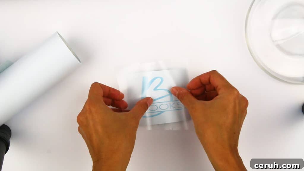 How to Etch a Wine Decanter with Your Cricut: Step-by-Step Guide 11 Weeding vinyl