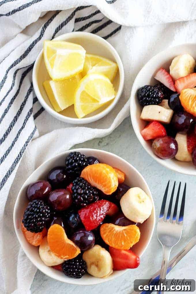 15 Classic Sides to Serve with Beef Stroganoff 8 Bowls of fruit salad.