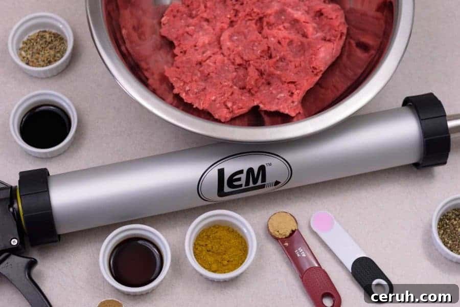 Jerkyholic Original Beef Jerky made with an LEM Jerky Gun