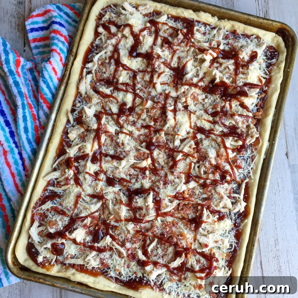BBQ Chicken Pizza Recipe: Tangy Grilled Chicken & Sweet BBQ Sauce 6 BBQ chicken Pizza