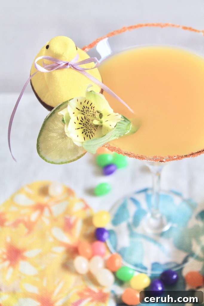 spring and Easter decor drinks