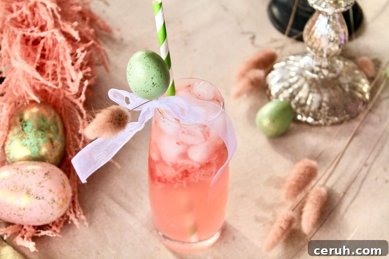 strawberry prosecco easter brunch cocktail