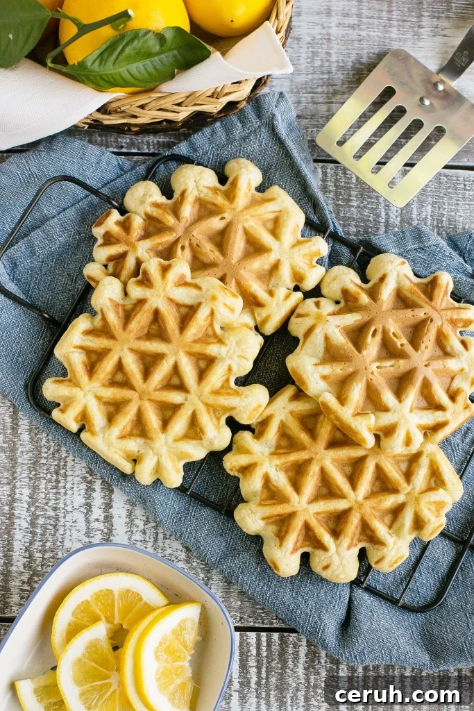 Try these lemon sour cream waffles for a unique take on an old classic. They are great for breakfast or brunch and freeze beautifully for those busy weekday mornings.