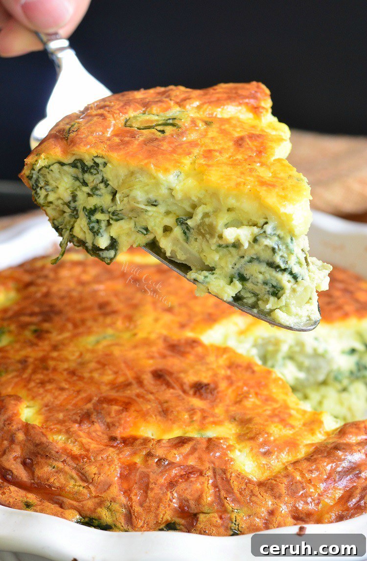 Sunday Meal Plan Week 101: Simple Recipes & Grocery List 14 Spinach artichoke crustless quiche
