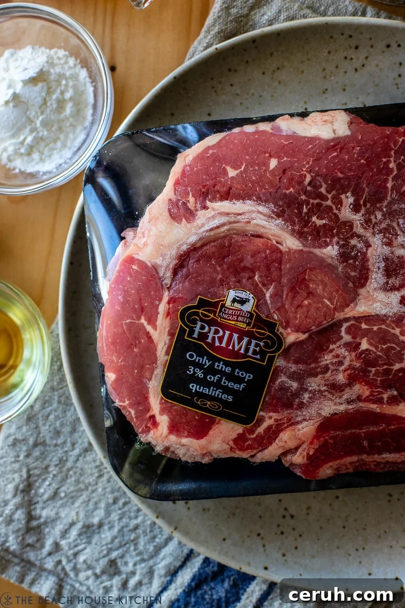 Overhead photo of a Certified Angus Beef Prime chuck roast