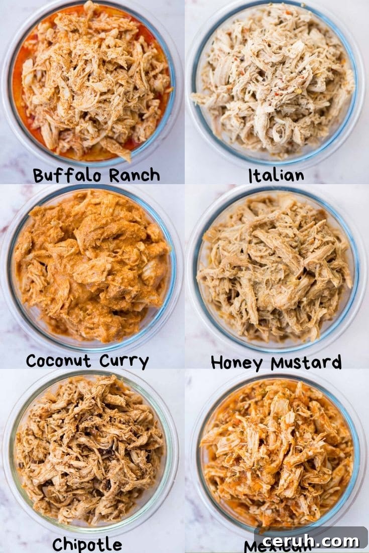 Shredded Chicken in Instant Pot is very quick and easy to make. Chicken turns out to be juicy and moist every single time.