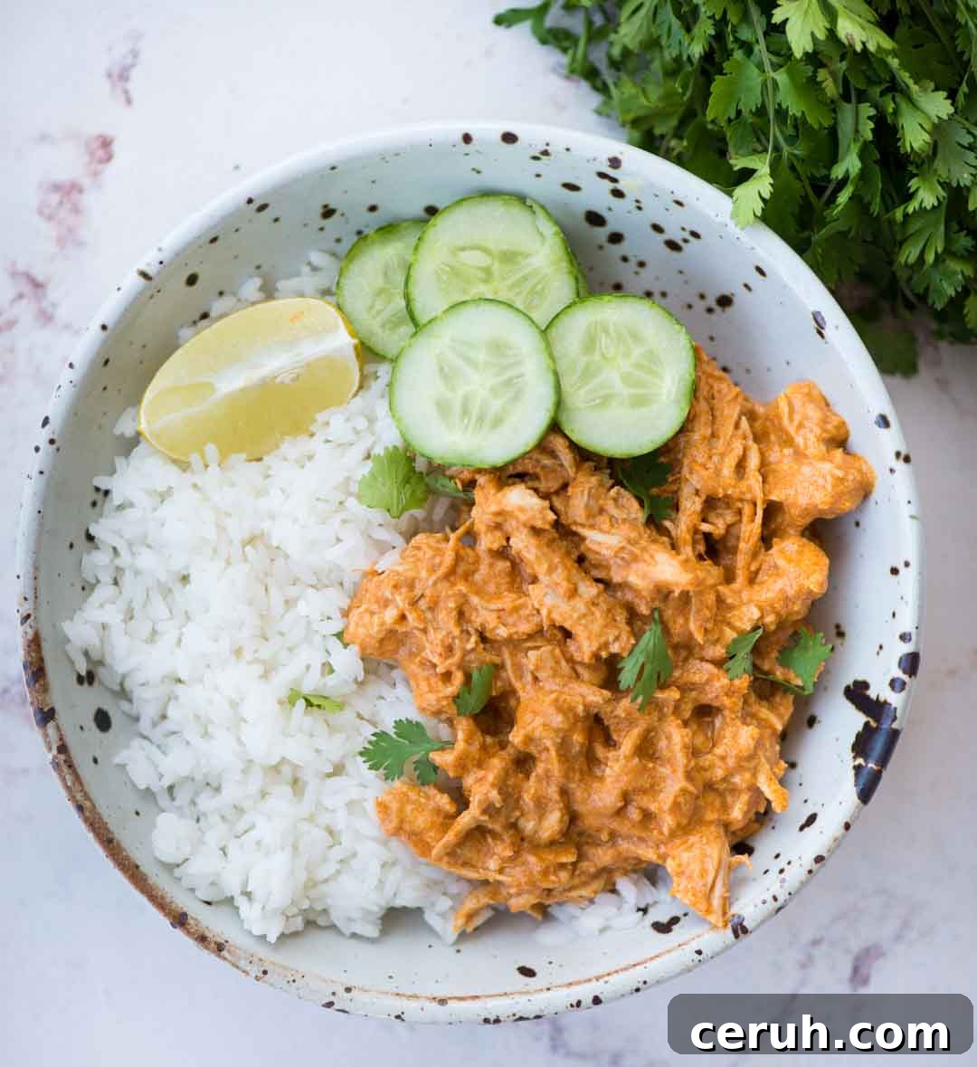 Instant Pot Shredded Chicken is moist, juicy and quick to make. I have 6 exciting flavours of shredded chicken along with the video for you, perfect to add in salads, soups, wraps, tacos or anything that calls for cooked chicken.