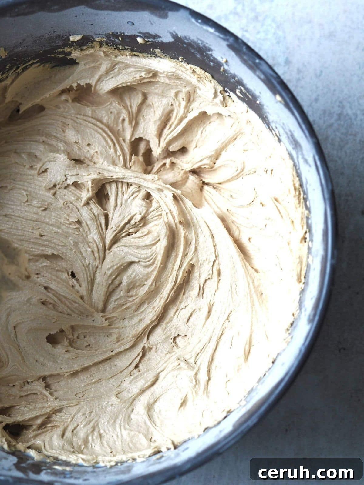 whipping biscoff buttercream frosting.