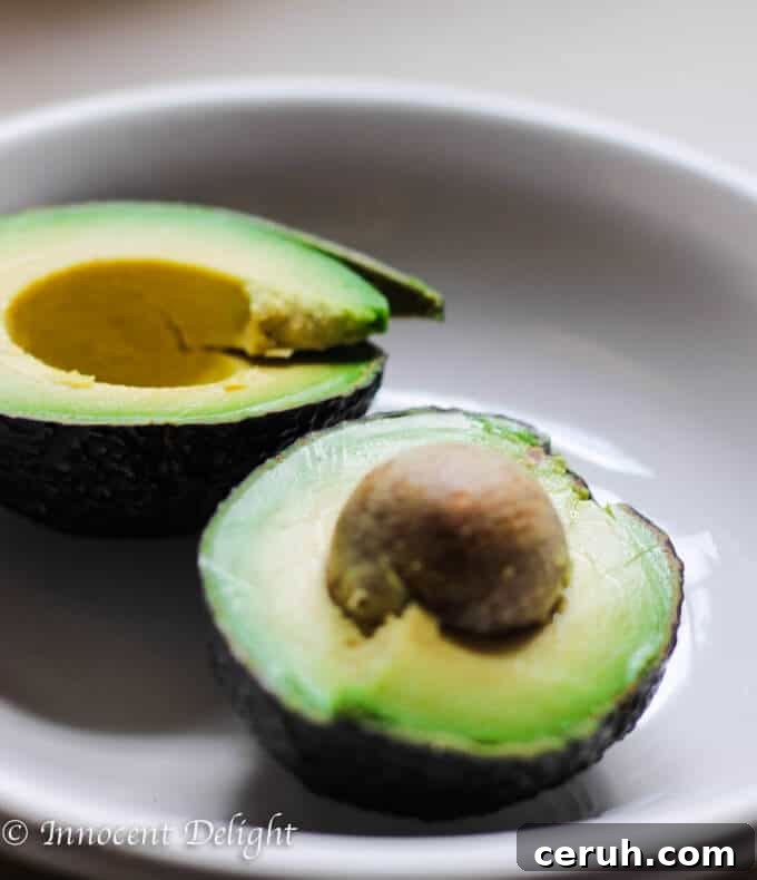 Preparing smashed avocado