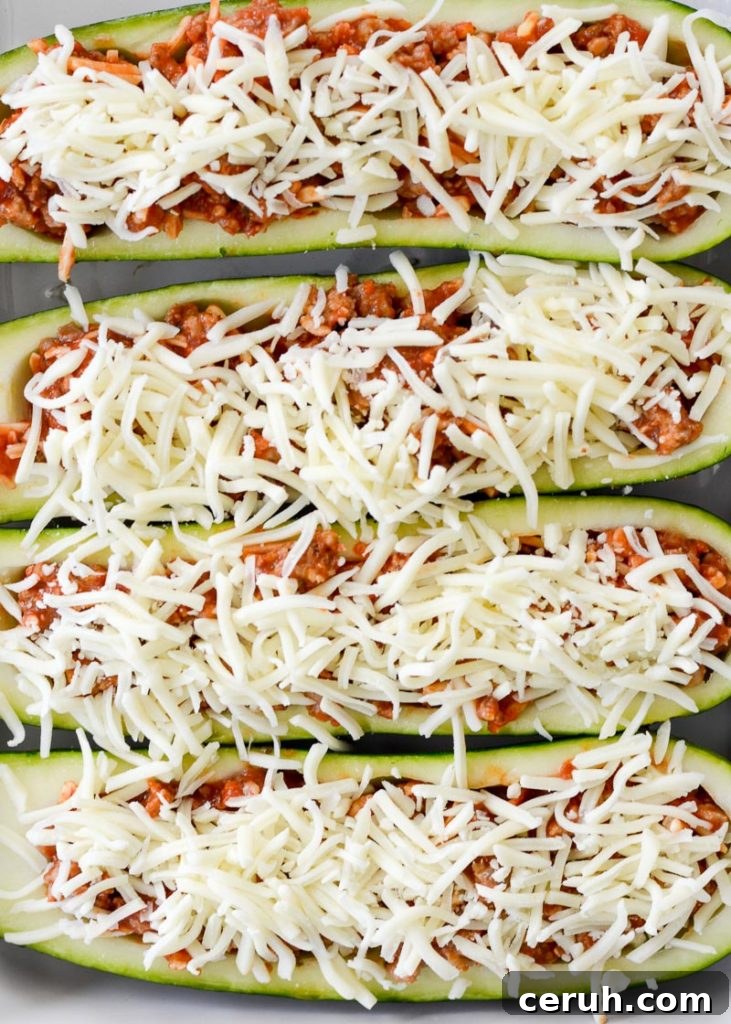 Air Fryer Pizza Zucchini Boats (keto + low carb)