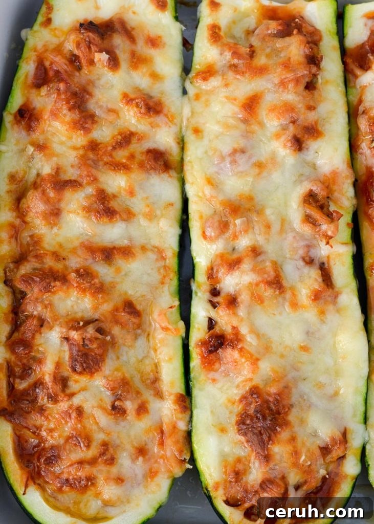 Air Fryer Pizza Zucchini Boats (keto + low carb)