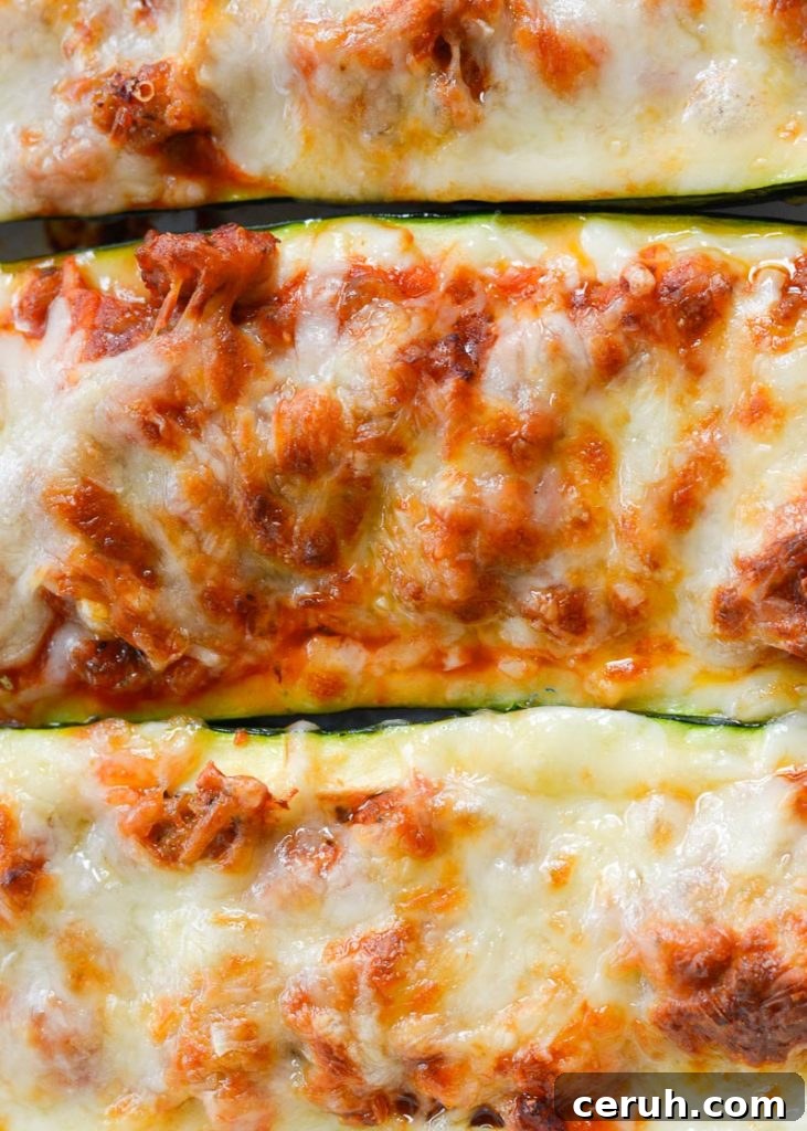 Air Fryer Pizza Zucchini Boats (keto + low carb)
