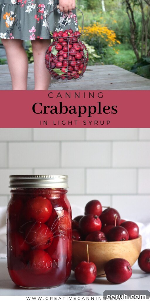 Canning Crabapples in Syrup