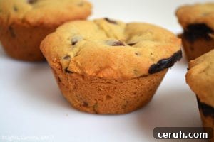 Close-up of a caramel hot fudge cookie cup with a thick chocolate cookie shell and caramel center.