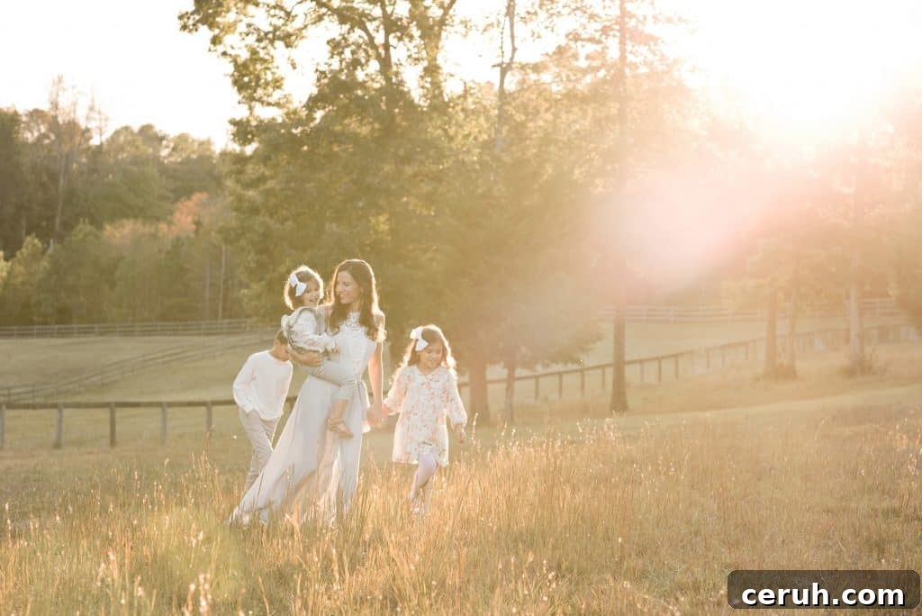 photograph of a family walking in durham 