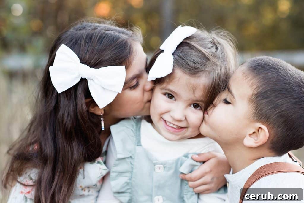 3 kids outside 