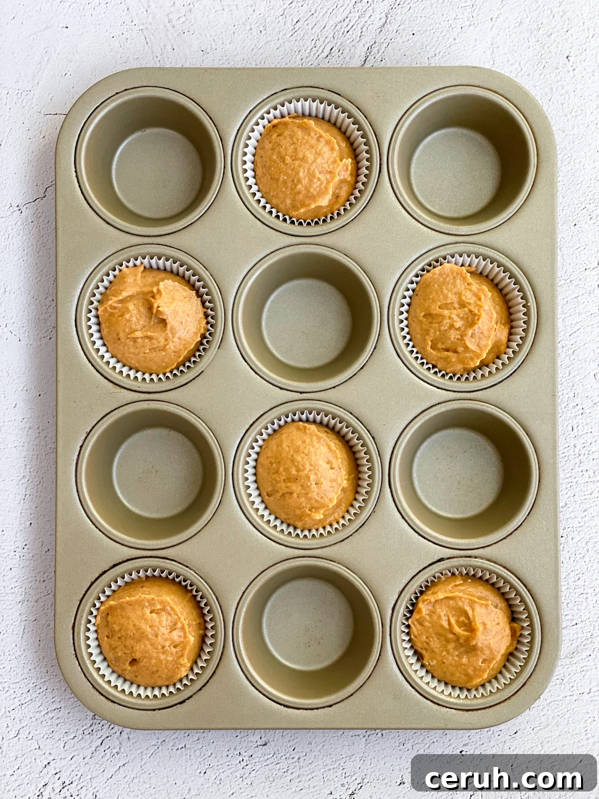 before baking.