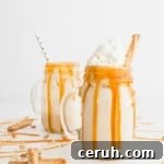 Salted Caramel Pretzel Milkshake recipe image